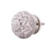 Beige Möbelknopf Crackle Silber-Montur Zierkrone aus Metall Möbelgriffe Knöpfe für Schränke, Kommoden und Türen