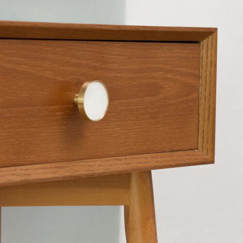 Möbelknopf aus Messing verziert Knober Studio für Kommoden und Türen
