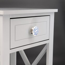 Möbelknopf  Bouque blau Serie Lak Knober